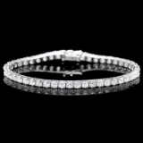 18k White Gold 8.00ct Diamond Bracelet