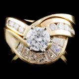 14K Gold 2.22ctw Diamond Ring