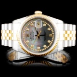 Rolex Two-Tone 36MM DateJust Diamond Watch