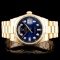 Rolex 18K YG Day-Date Men's Diamond Watch