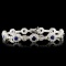 14K Gold 2.30ct Sapphire & 6.30ctw Diamond Bracele