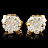 14K Gold 0.30ctw Diamond Earrings