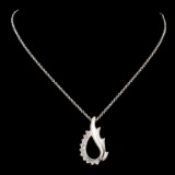 14K Gold 0.20ctw Diamond Pendant