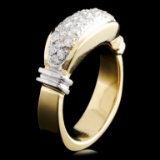14K Gold 0.80ctw Diamond Ring