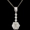 18K White Gold 1.23ct Diampnd Pendant