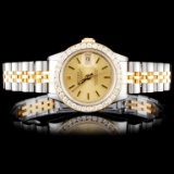 Rolex DateJust Ladies Diamond Wristwatch