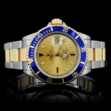 Rolex YG/SS Submariner Men's Wristwatch