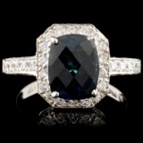 18K Gold 2.50ct Tourmaline & 0.80ctw Diamond Ring