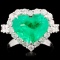 18K Gold 3.71ct Emerald & 1.47ctw Diamond Ring
