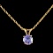 14K Gold 0.73ctw Sapphire Pendant