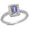 14K Gold 0.75ct Tanzanite & 0.35ct Diamond Ring