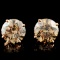 14K Gold 3.81ctw Stud Diamond Earrings