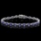 14k Gold 10.00ct Tanzanite & 0.50ct Diamond Brace