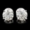 14K Gold 1.42ctw Diamond Earrings