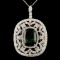 18K Gold 15.19ct Tourmaline & 4.32ctw Diamond Pend