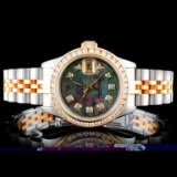 Rolex YG/SS DateJust Diamond Ladies Watch