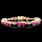 14K Gold 5.96ct Ruby & 1.20ctw Diamond Bracelet