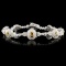 18K Gold 3.81ctw Fancy Color Diamond Bracelet