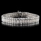 14K White Gold 4.00ctw Diamond Bracelet