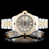 Rolex YG/SS DateJust Ladies Diamond Watch