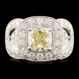 18K Gold 3.43ctw Diamond Ring