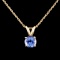 14K Gold 1.16ctw Tanzanite Pendant