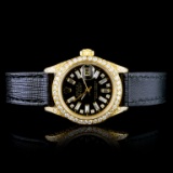 Rolex YG DateJust 2.25ctw Full Bust Diamond Watch