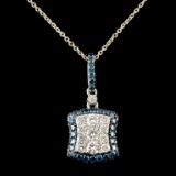 14K Gold 1.11ctw Diamond Pendant