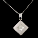 18K Gold 1.68ctw Diamond Pendant