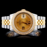 Rolex DateJust YG/SS 1.50ct Diamond 36mm Watch