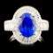 18K Gold 3.96ct Tanzanite & 1.31ctw Diamond Ring