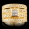 14K Gold 0.78ctw Diamond Ring