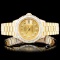 Rolex 18K YG DateJust 4.00ct Diamond Ladies Watch