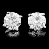 14K Gold 1.06ctw Diamond Earrings