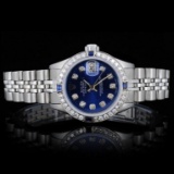 Rolex SS DateJust Ladies 1.00ct Diamond Watch