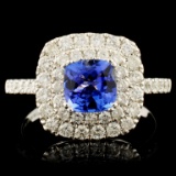 14K Gold 1.14ct Tanzanite & 0.89ctw Diamond Ring