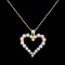 14K Gold 0.74ctw Diamond Pendant