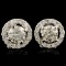 18K Gold 1.51ctw Diamond Earrings