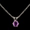 14K Gold 0.67ctw Sapphire Pendant