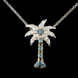 14K Gold 0.25ctw Fancy Color Diamond Pendant