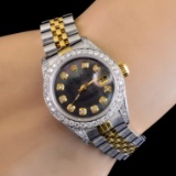 Rolex DateJust 2.15ctw Full Bust Diamond Watch