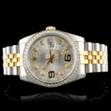 Rolex DateJust 116233 18K YG/SS Diamond 36MM Watch