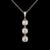 14K Gold 0.45ctw Diamond Pendant