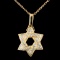 14K Gold 0.59ctw Diamond Pendant