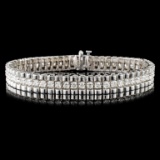 14K Gold 4.24ctw Diamond Bracelet