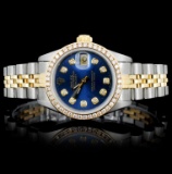 Rolex YG/SS DateJust Ladies Diamond Watch