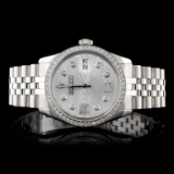 Rolex SS DateJust Diamond Men's Wristwatch