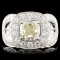 18K Gold 3.43ct Fancy Color Diamond Ring