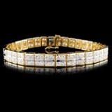 14K Gold 8.00ctw Diamond Bracelet