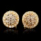 14K Gold 0.78ctw Diamond Earrings